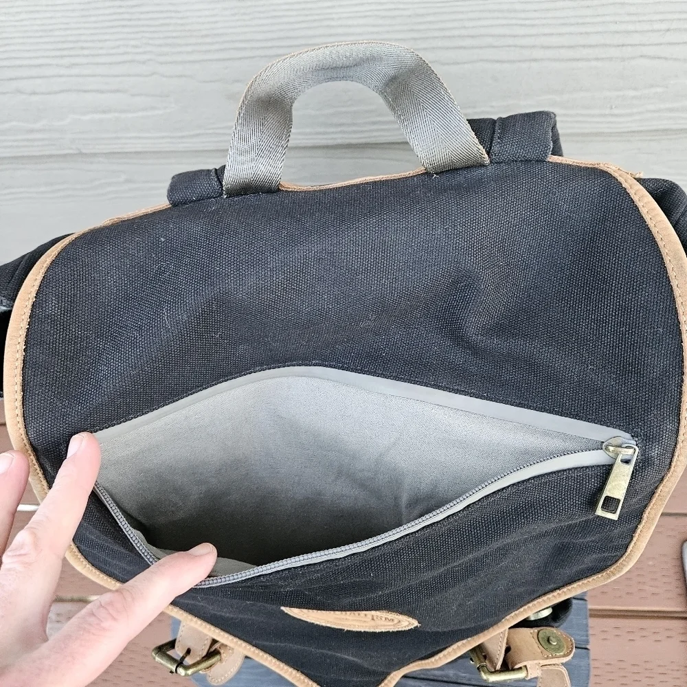 Baseballism Glove Leather Players Backpack Bag Black Brown Leather Sports Bag